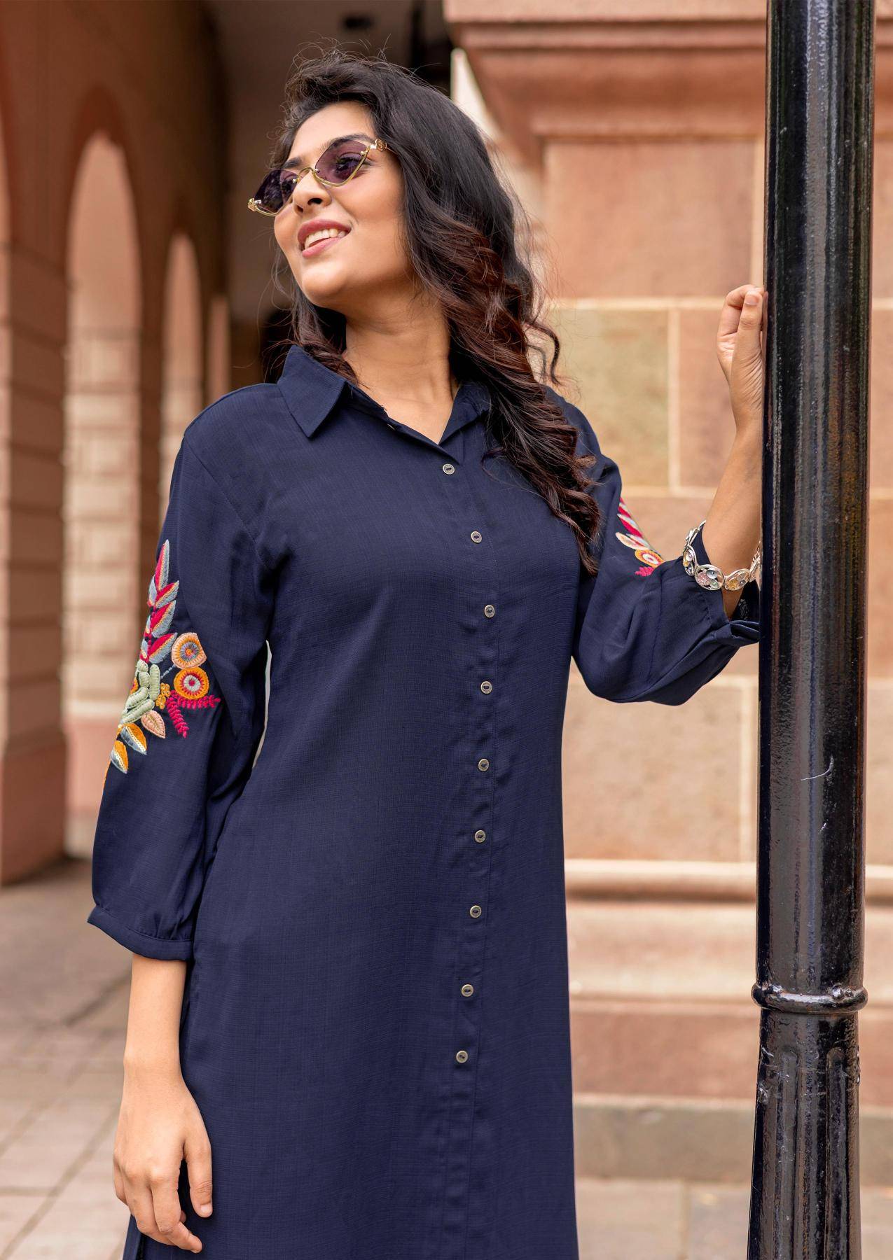 Kadlee blue bell coord set  Kurti wholesalers online